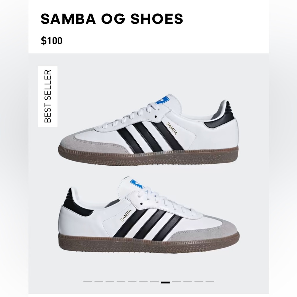 Adidas Samba | Cloud White / Core Black / Clear Granite